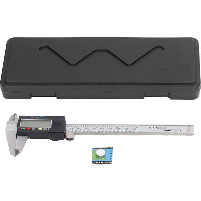 Digital Caliper Electronic Vernier Measuring Tool Stainless Steel LCD Screen Inch Metric High