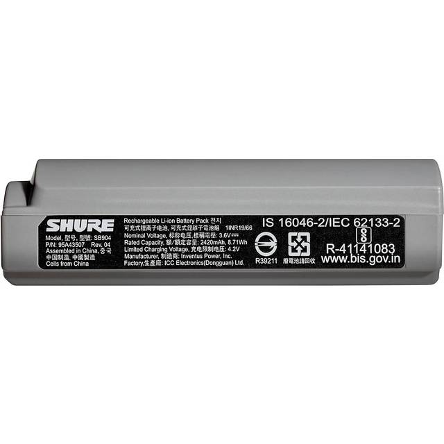 Shure SB904 Rechargeable Battery for GLX-D+ Wireless Systems