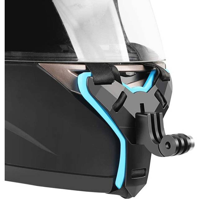 D&F Motorcycle Helmet Chin Mount Front Chin Strap Holder for GoPro Hero 9/8/7/6/5/4/3 DJI Osmo Action/YI Action Camera