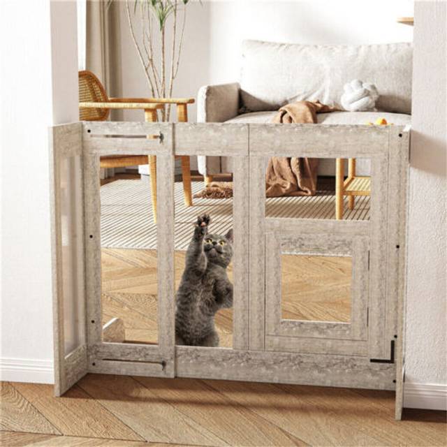 Retractable pet safety gate stair barrier adjustable 78cm-100cm with lock latch