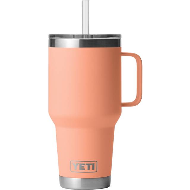 Yeti Rambler 35oz Straw Mug - Peach - Pink
