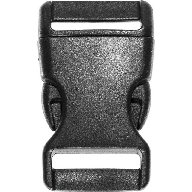 West Coast Paracord Black Side Release Buckles  Bracelets  Keychains  Lanyards  and More 1 Inch Single Bar  100 Pack