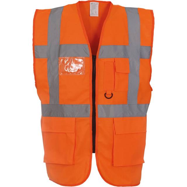 (XXL, Orange) Yoko Unisex Adult Executive Hi-Vis Waistcoat