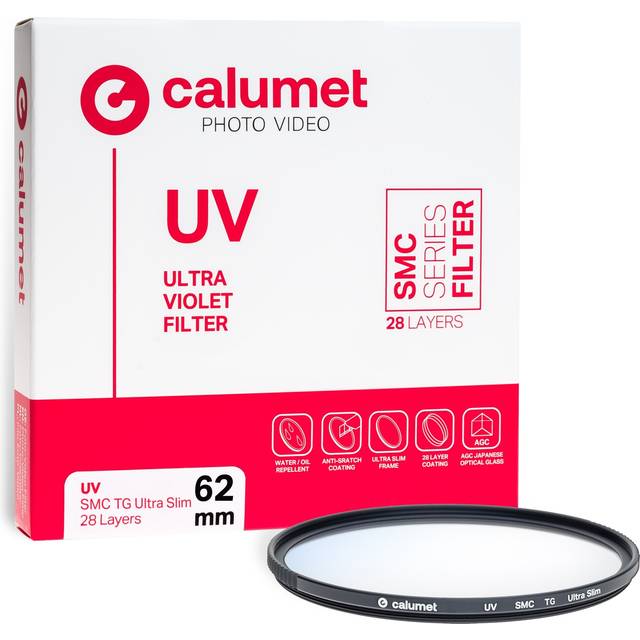 Calumet 62mm UV SMC TG Ultra Slim Filter