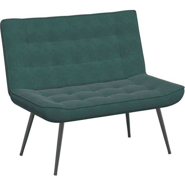 vidaXL Bänk mörkgrön 110x74x84 cm sammet