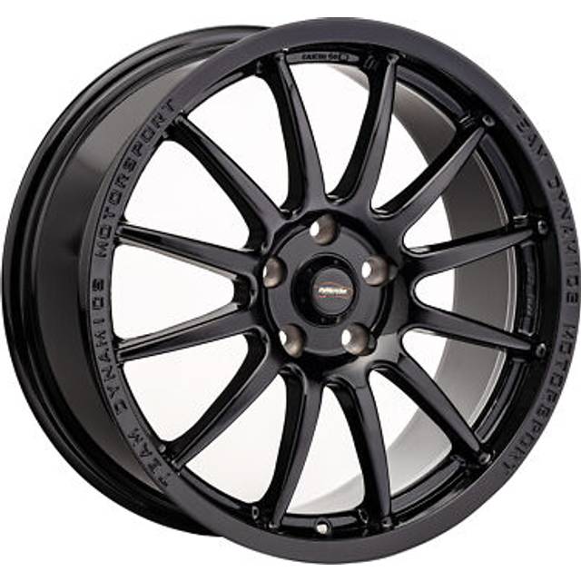 4 x team dynamics pro race 1.2 alloy wheels black gloss 18x8'', 5x112 pcd, et45