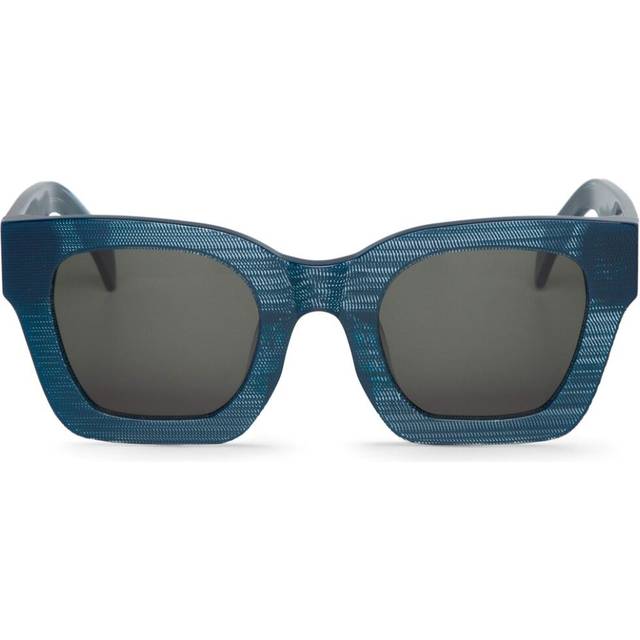 Mr. Boho Bondi BHL4-11 Women's Sunglasses Blue Size 49 - Shiny Dotted Cobalt Blue (49)