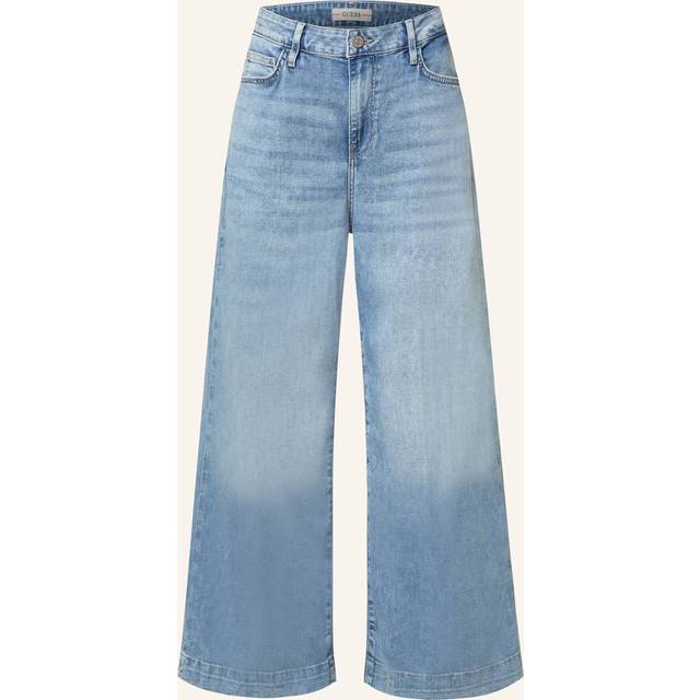 Guess Bellflower Wide-Leg Jeans - White - 28