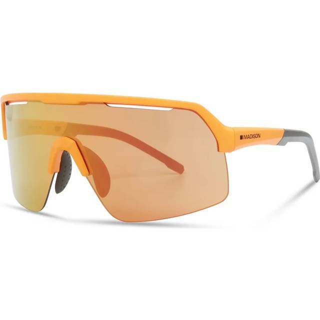 Madison Crypto Air Sunglasses 3 Lens Pack - Mango Orange Frame / Fire Mirror Amber & Clear Lens