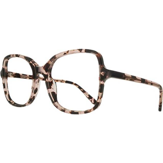 Havana/Pink square Acetate eyeglasses Online - Full Rim - Lucy - burgundy (Large)