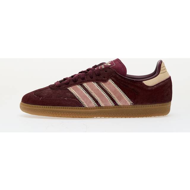 adidas Samba Og 'Ponyhair' Sneaker (Sand Strata/Maroon/Warm Clay - 3) - Size 3 - Women's