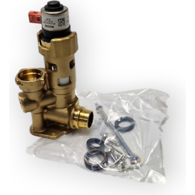 Vaillant ecoTEC Plus 824 831 837 937 Pro 24 28 Compatible Brass Diverter Valve with Adaptor 0020132682 (178978) - Hanicks