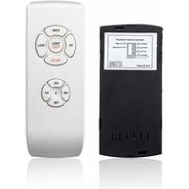 White Universal Ceiling Fan with Remote Control 110V/220V Wireless Distribution Kit for Home/Office/Hotel