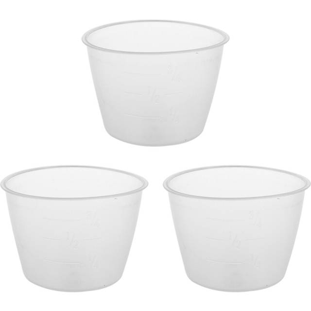 Plastic 120Ml Electric Cooker Rice Measuring Cup 6Pcs Clear White