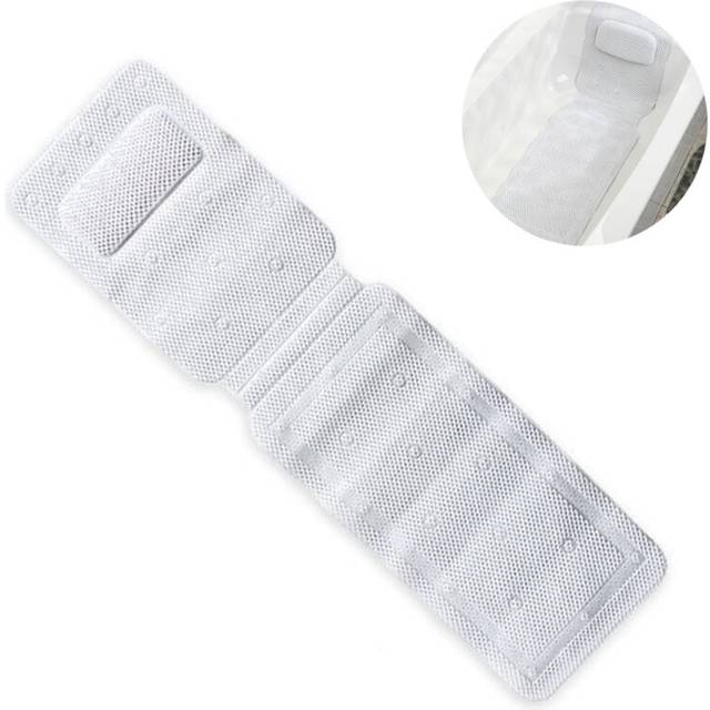 Bath Mat, Pillow Mat, Bath Mat with Pillow, Non-Slip Spa Pillow, Strong Non-Slip Suction Cups, Comfortable Headrest and Body Support