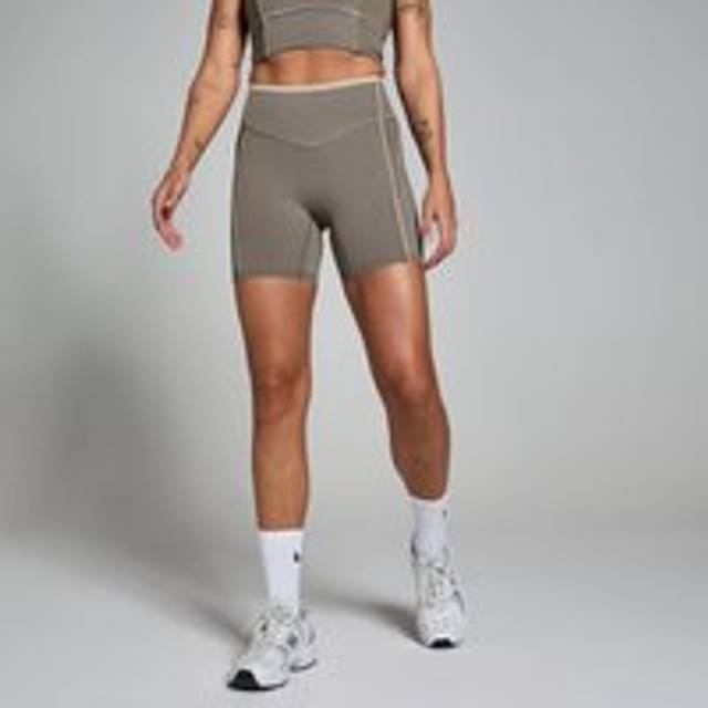 MP Women's Tempo Contrast Texture Cycling Short - Espresso - M