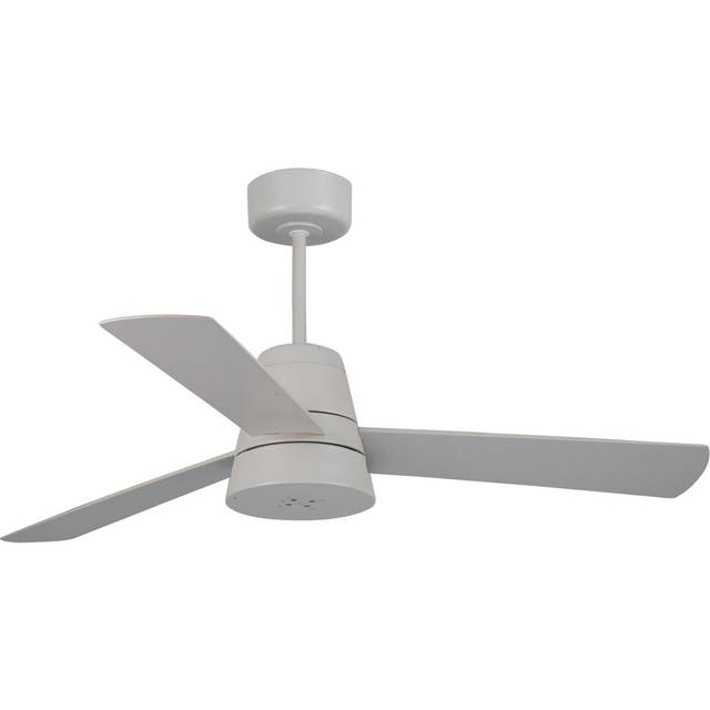 132cm Aysha 3 - Blade Ceiling Fan with Remote Control - Grey;Wood (132cm)