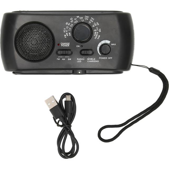 Radio Solar Charging Emergency Radio Hand Crank Radio Multiband AM FM SW with LED Light for Outdoor