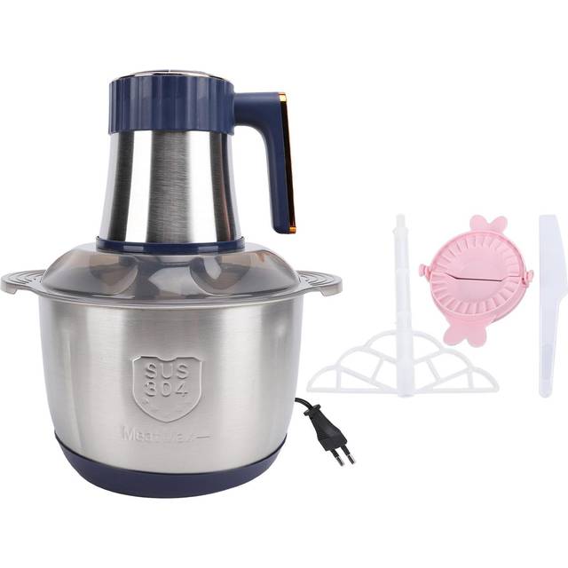 Food Chopper Electric Meat Grinder with 5L Stainless Steel Bowl 500W Copper Motor for Kitchen Meat L