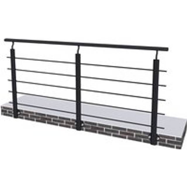 Angle Mobility Adjustable Handrail Matt Black suitable for slopes/Steps/stairs 2mx0.87m - Sky Bathroom