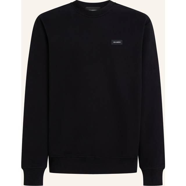Karl Lagerfeld, K/essential Loungewear Sweatshirt, Man, Black, Size: S