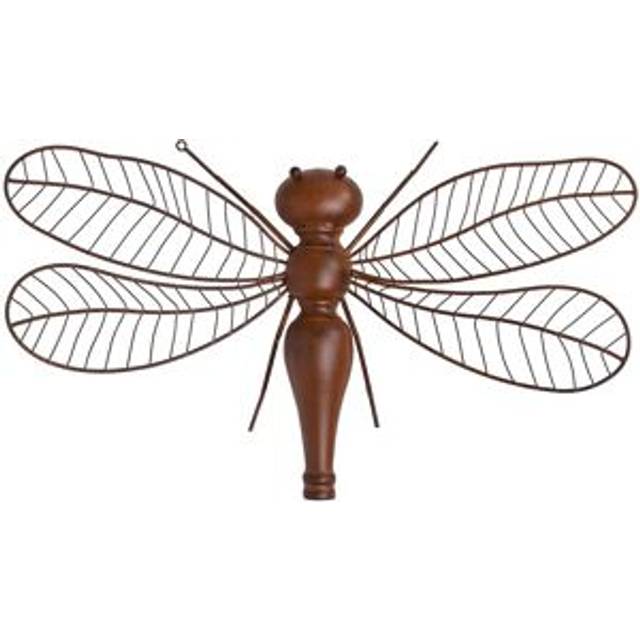 The Collection Metal Wall Art - Dragonfly - Brown - One Size