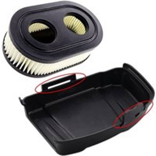 Air Filter Cover with Air Filter for Briggs & Stratton 650EXI 675EXI 675IS Mower Replaces 594575, 798452 (2 types of covers for this model, it has 2