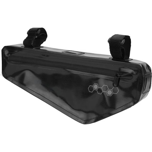 Chronus Triangle Frame Bag Large Capacity Waterproof Mountain Bike Pouch for Outdoor Sports(Black)