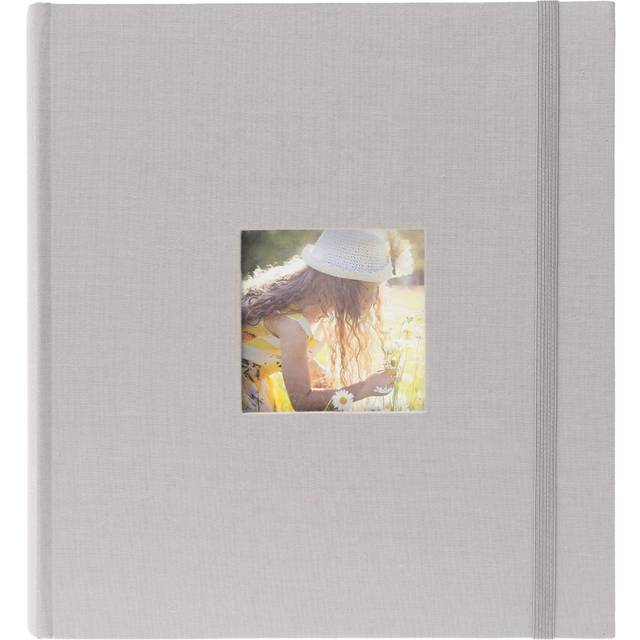 Space for Photograph on Front Cover Photo Album - Grey (100)