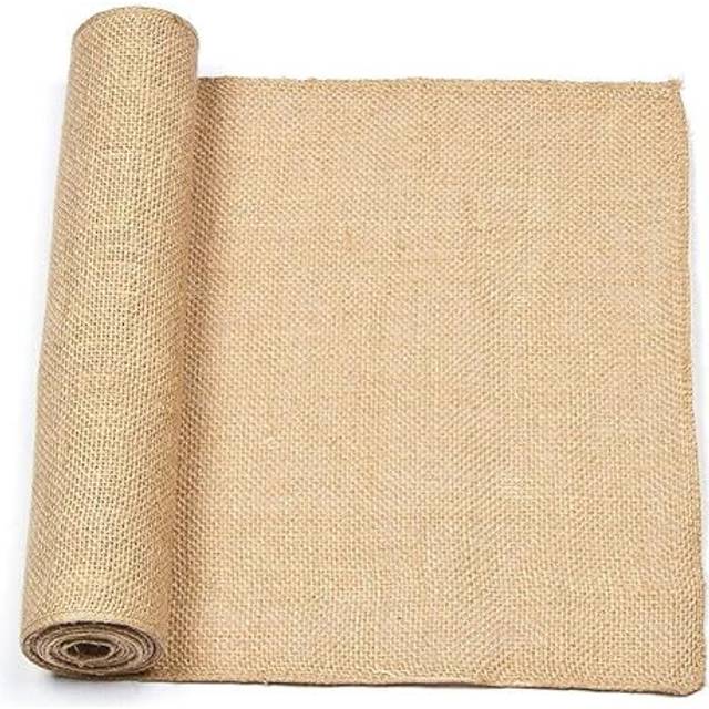 Cassilyn Brown 100% natural hessian fabric roll 10m x 53cm Wallpaper (1,000cm L X 53cm W)