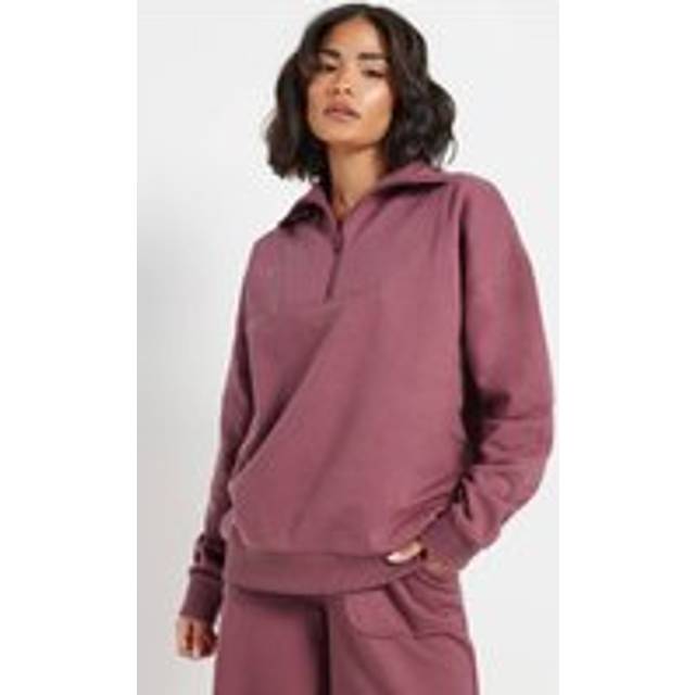 Pixiegirl Petite Blush Pink Quarter Zip Sweatshirt 10 Pixiegirl | Petite Women's Hoodies & Sweatshirts