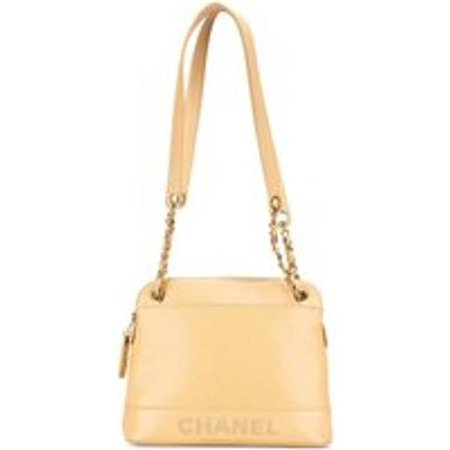 Womens Preloved Chain Strap Shoulder Bag Wo - Yellow - One Size