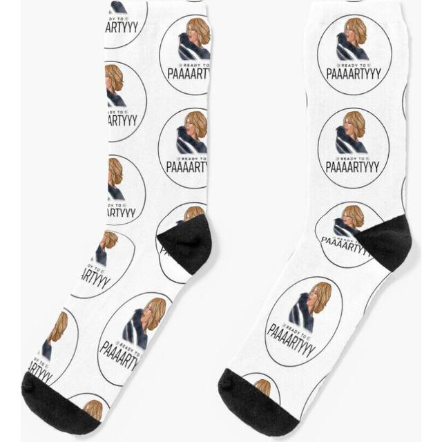 Dress Socks Bridesmaids Movie I'm Ready To Party Novelty Fancy Crazy Pattern Crew Casual for Men Women