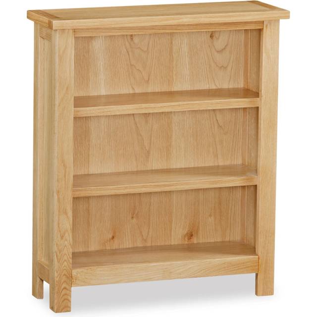 Truro Oak Low Bookcase - Brown (82cm H X 70cm W X 23cm D)