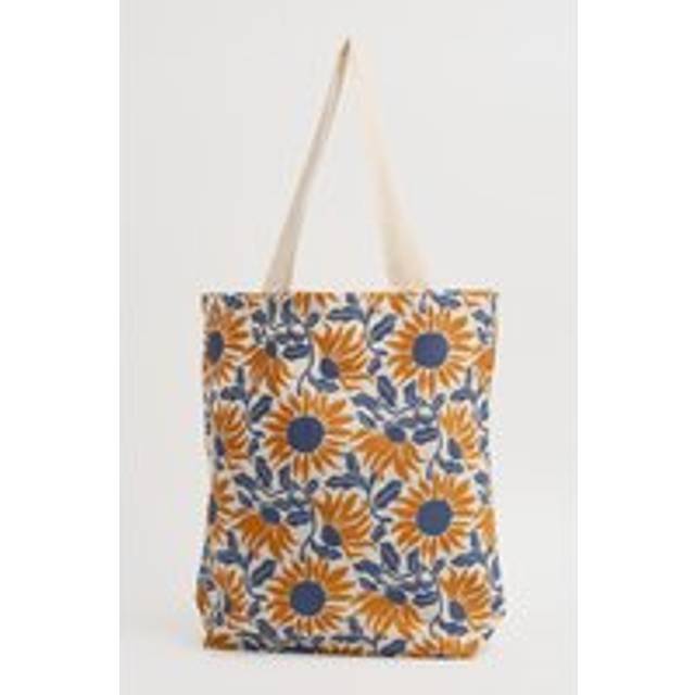 Foldaway Canvas Shopper - Bold Sunflower Daylily Ship