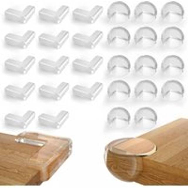 Cyslmuk - Baby Proofing Table Corner Protectors, 28 Pieces Table Corner Guards Baby Proofing Edge Guards with Upgraded Super Glue for Tables and