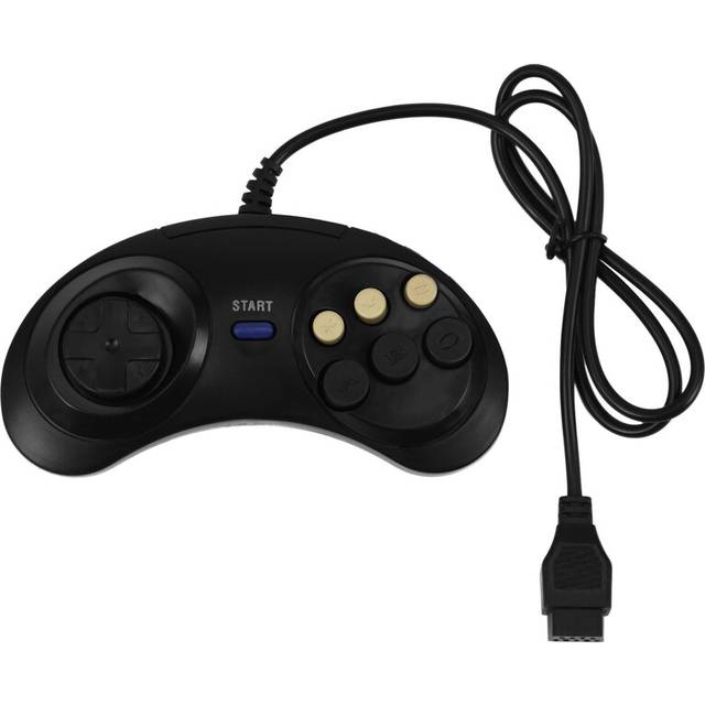 Classic Retro 6 Buttons Wired Handle Game Controller Gamepad Joystick Joypad For Sega Md2 Pc Mac Mega Drive Gaming Accessories