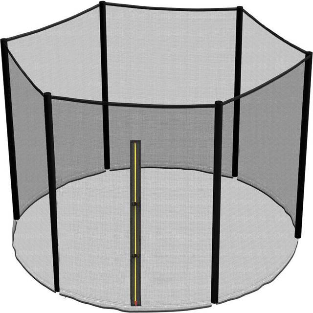 Cockrell Hill Replacement Trampoline Safety Net Enclosure Surround Netting 6FT - Black (170cm H X 183cm W X 183cm D)