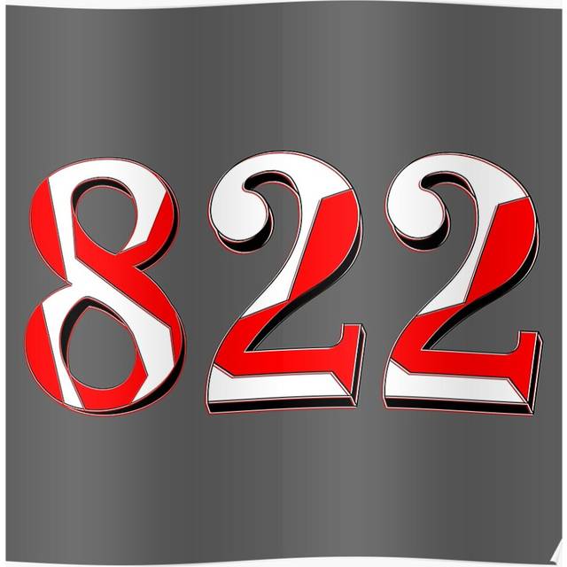 "(number eight hundred and twenty two digit 822 order sequence team member age=4130) Posters 16x20"" or 18x18inch Wall Art Living Room Bedroom DÃ©cor Pr"