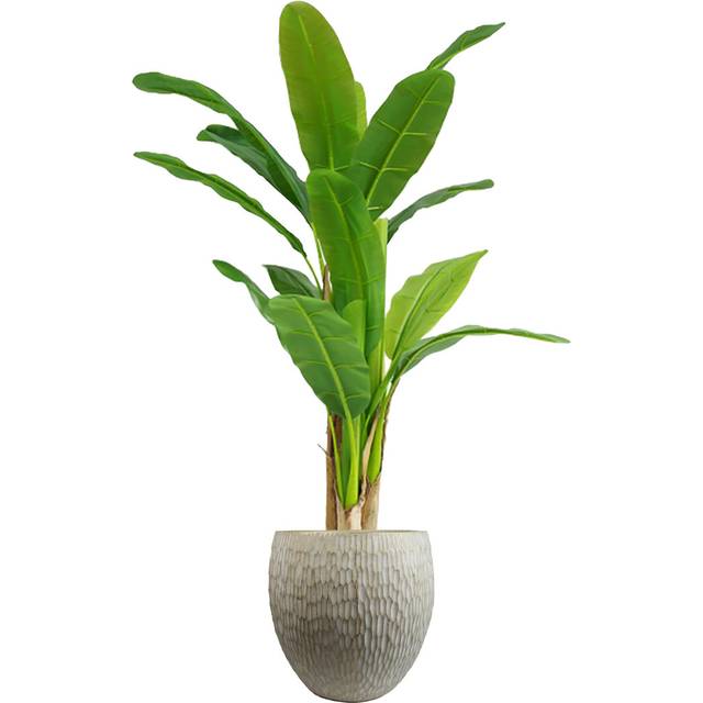 Leaf Inoke Planters Handmade Pot Planter White 43cm H X 43cm W X 43cm D
