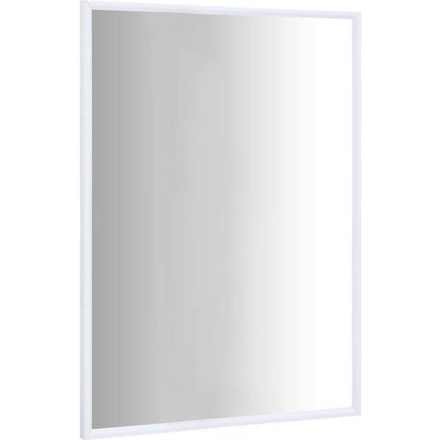 Gavrilla PVC Framed Wall Mounted Full Length Mirror in Silver - White (70cm H x 50cm W)