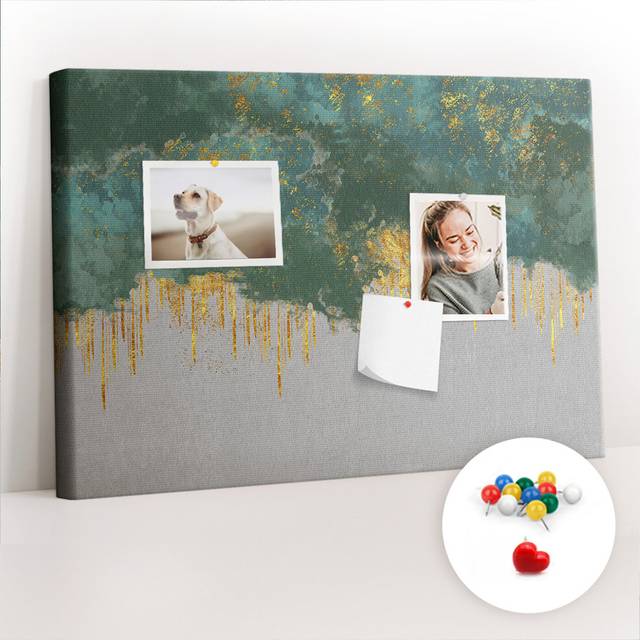 Aniysa Wall Mounted Cork Board - Multicolour (40cm H X 60cm W X 2.5cm D)