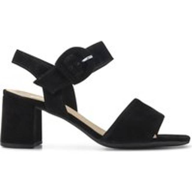 Suede Mid-High Block Heels - GAB35531 / 322 035 - Black