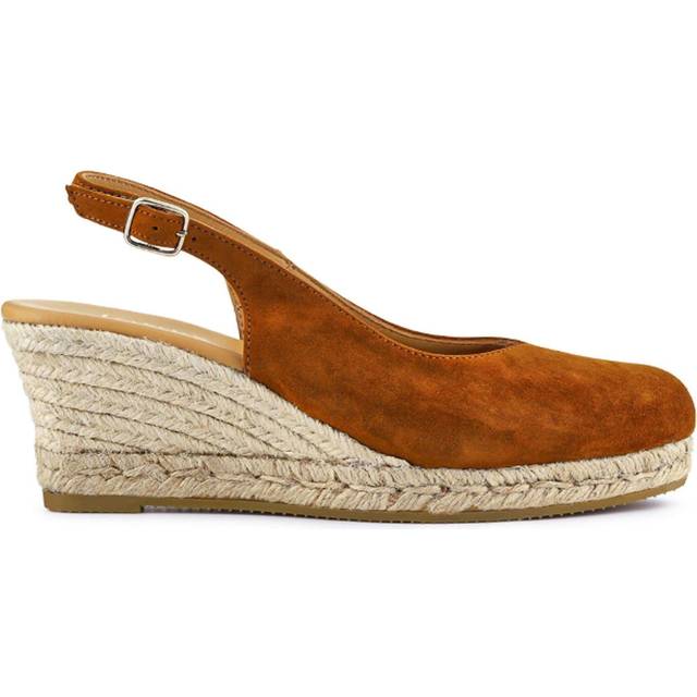 Jones Bootmaker Cedrica Suede Wedge Heel Slingback Sandals