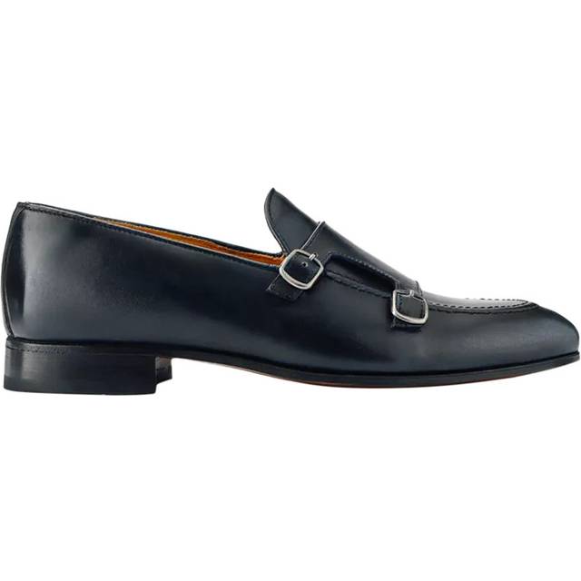 Callington Smart Leather Buckle Shoes - CALLINGTON / 327 355 - Navy - 9