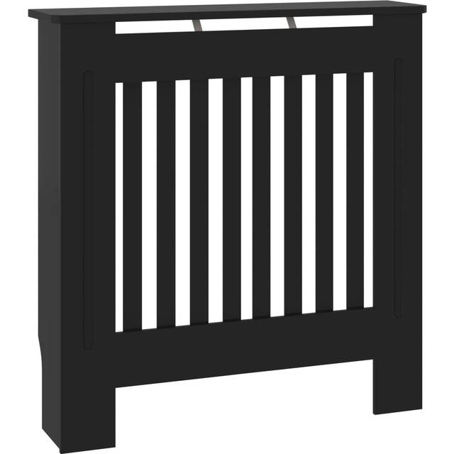 Cece Small Radiator Cover - Black (81.5cm H X 78cm W X 19cm D)