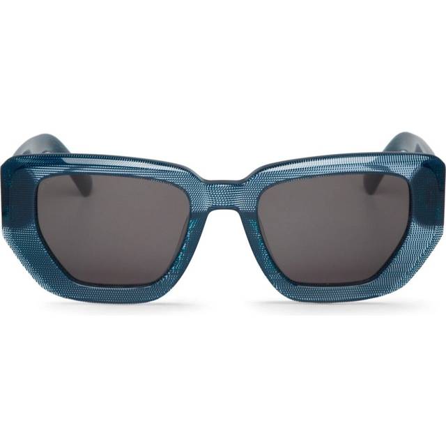 Mr. Boho Madalena BBL4-11 Women's Sunglasses Blue Size 50 - Shiny Dotted Cobalt Blue (50)