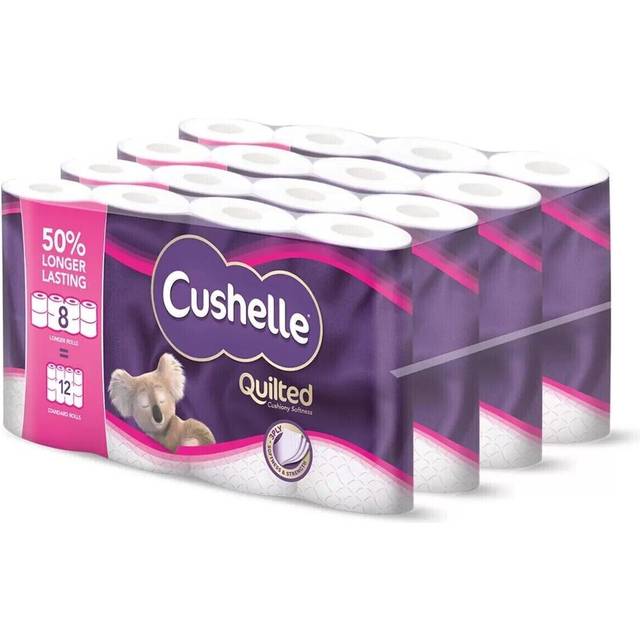Cushelle Quilted Toilet Tissue 3 Ply - Pack of 45 Rolls