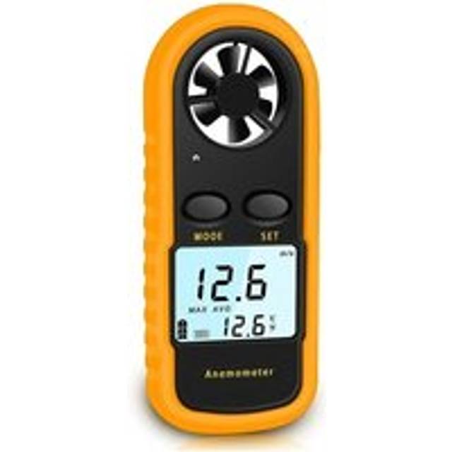 Sollbry - Portable Anemometer High Precision Digital Anemometer (±5%) with lcd Backlight, Handheld Anemometer for Outdoor, havc, Drones
