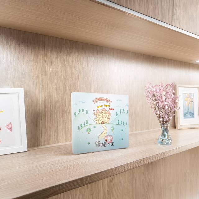 Modern Fairy Princess Themed Aqua Green Photo Album For Wedding Or Child By The Party Aisle - Blue (50)